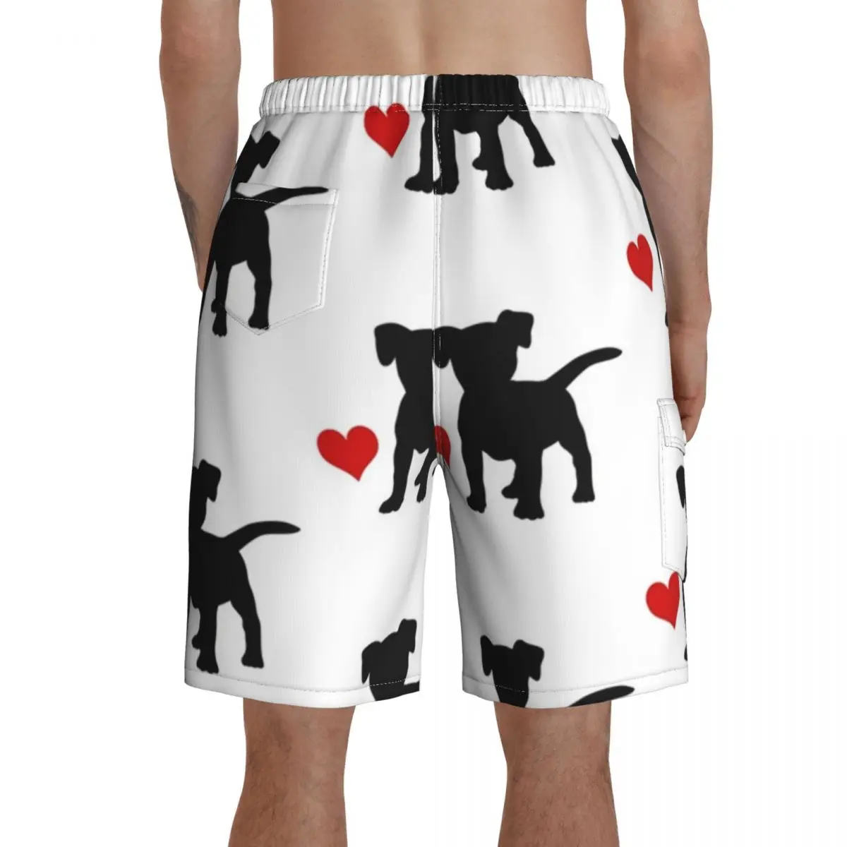 

Jack Russell Terrier Board Shorts Swimming Trunks Polyester Men Beach Pattern Swim Trunks