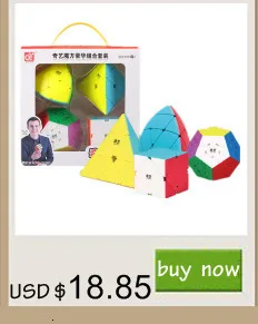 Qiyi, набор из 4 кубиков, магический нео-куб, набор включает 2x2 3x3x3 4x4x4 5x5x5, безлипкий кубик для тренировки мозга, детские игрушки