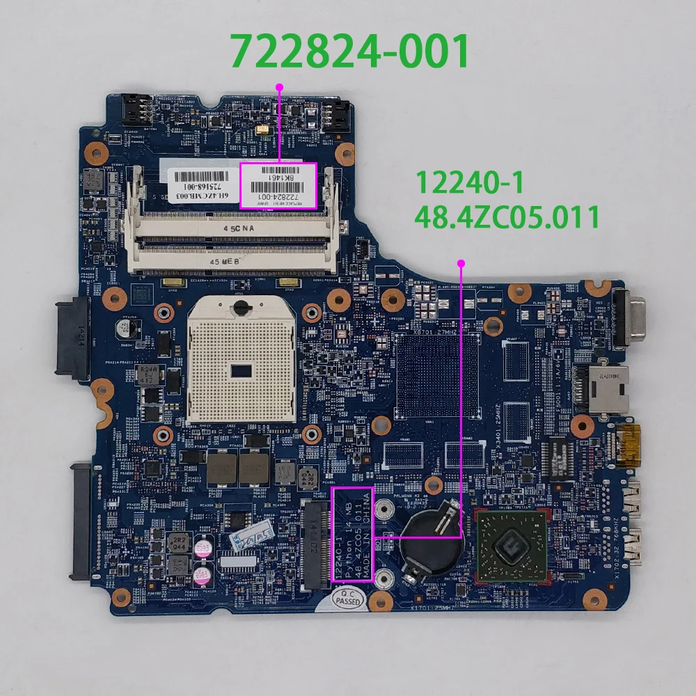 722824-001 722824-501 722824-601 12240-1 48 4zc04. 011 UMA для HP ProBook 445 G1 материнская плата ноутбука ПК