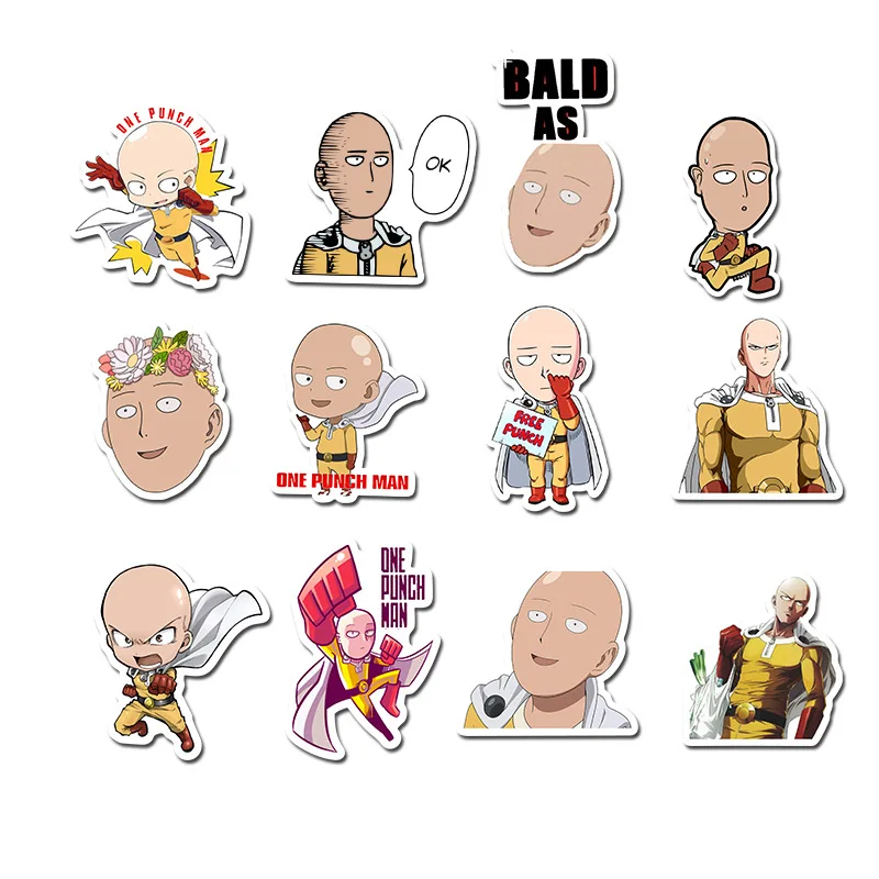 49 шт./лот наклейки японского аниме ONE PUNCH MAN для автомобиля ноутбука телефона