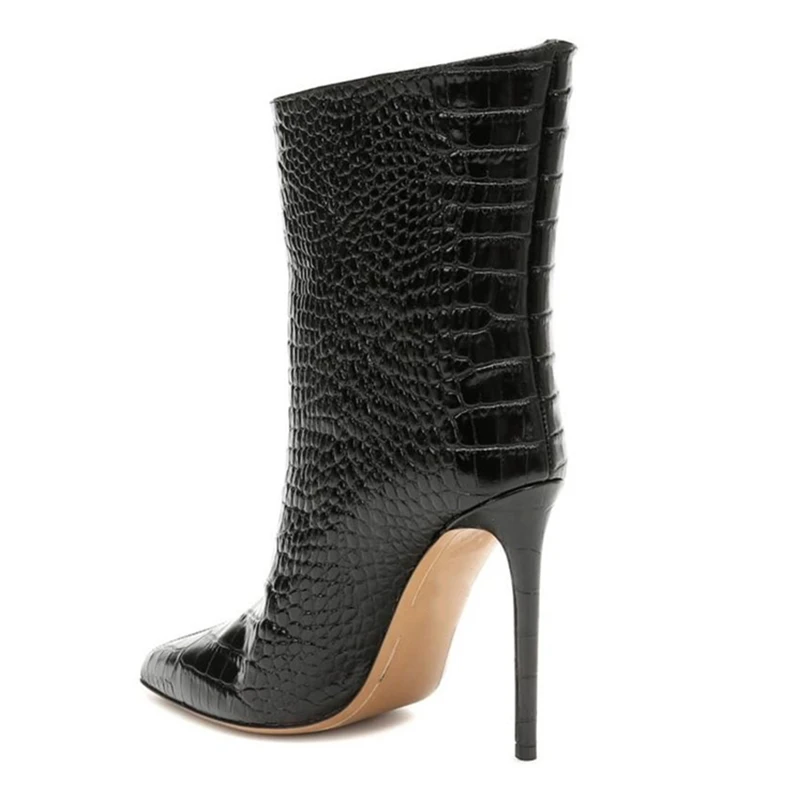 KATELVADI/обувь модные женские ботильоны пикантные ботинки с острым носком на тонком