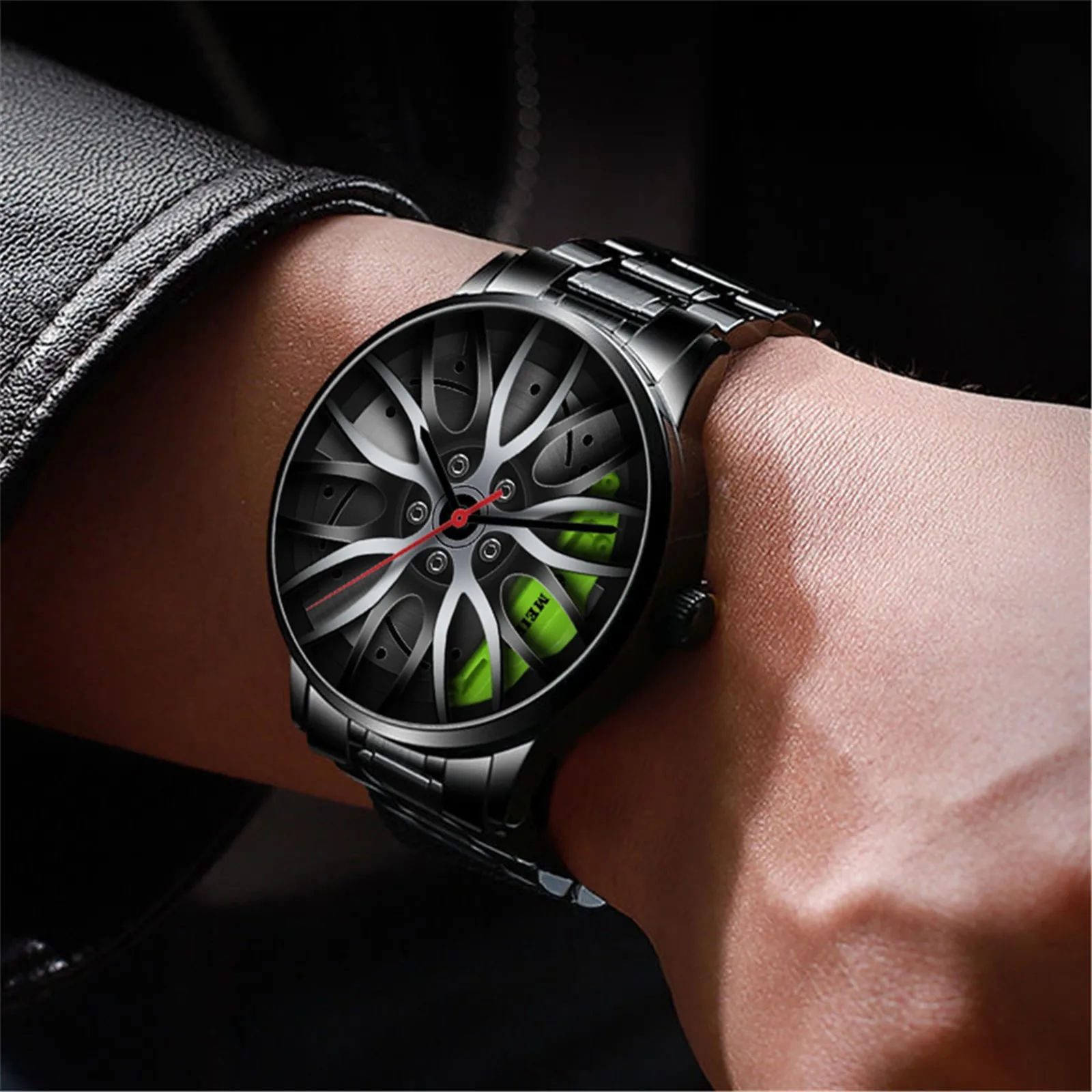 

Часы наручные мужские с хронографом, брендовые роскошные черные Модные Кварцевые полностью стальные, в стиле милитари