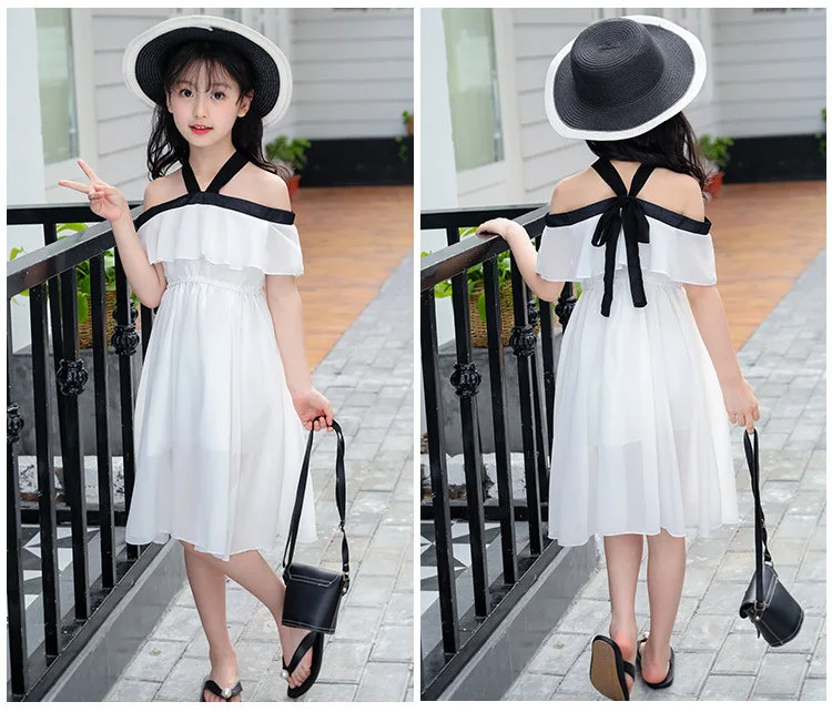 Летнее платье для девочек 2021 вечерние ное девочек-подростков шифоновые платья