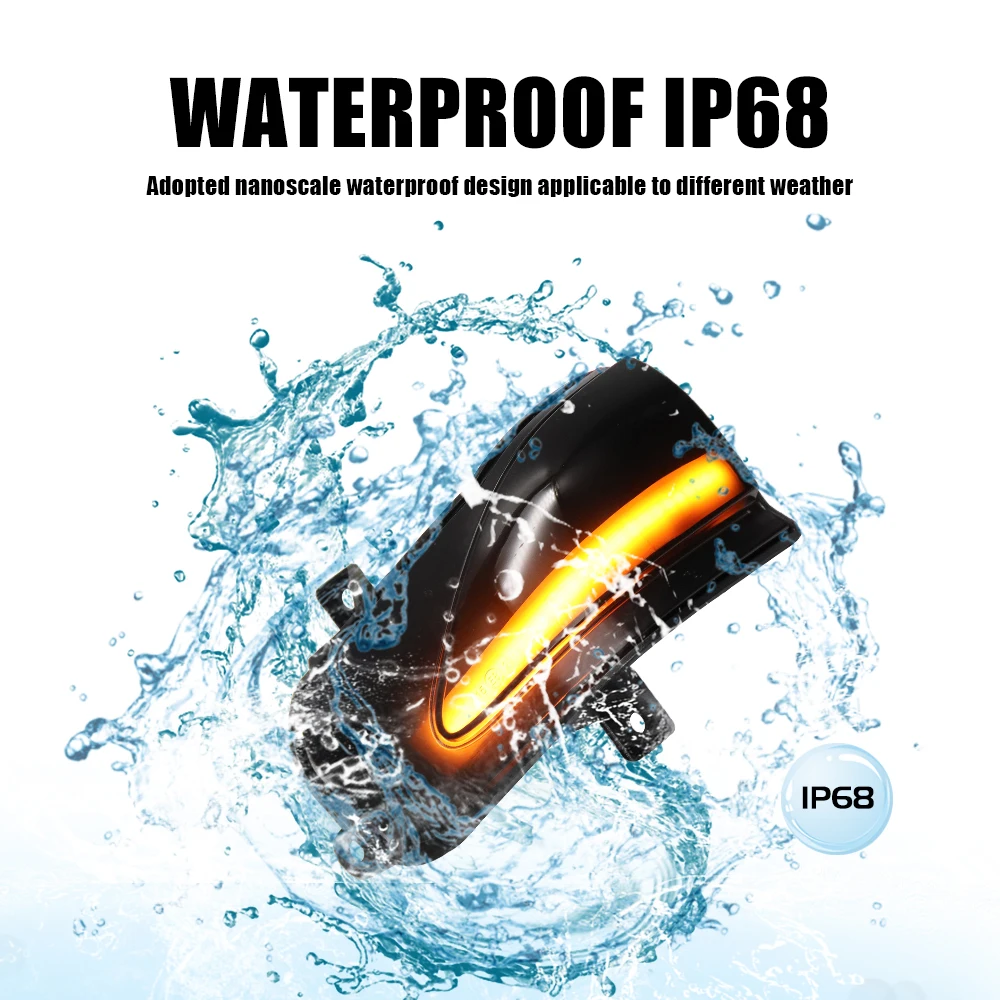 Спиральный динамический светодиодный индикатор боковой повторитель указатель