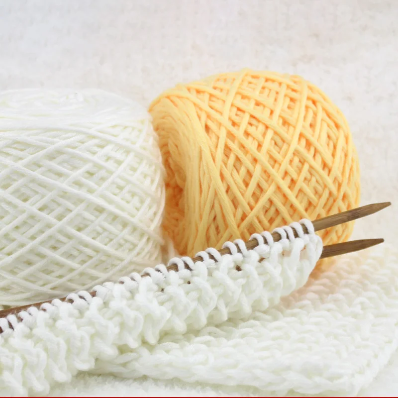 Пряжа для вязания крючком мотки из мягкой хлопчатобумажной пряжи и узоров
