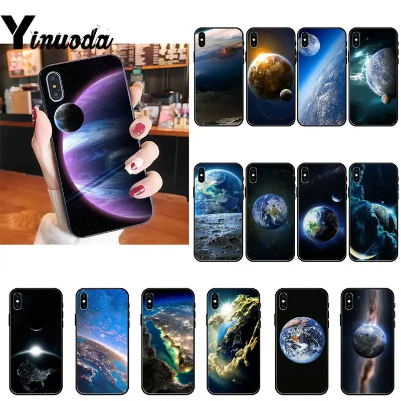 Чехол Yinuoda для телефона с изображением красивой планеты земли чехол iPhone X 6 6S Plus XS