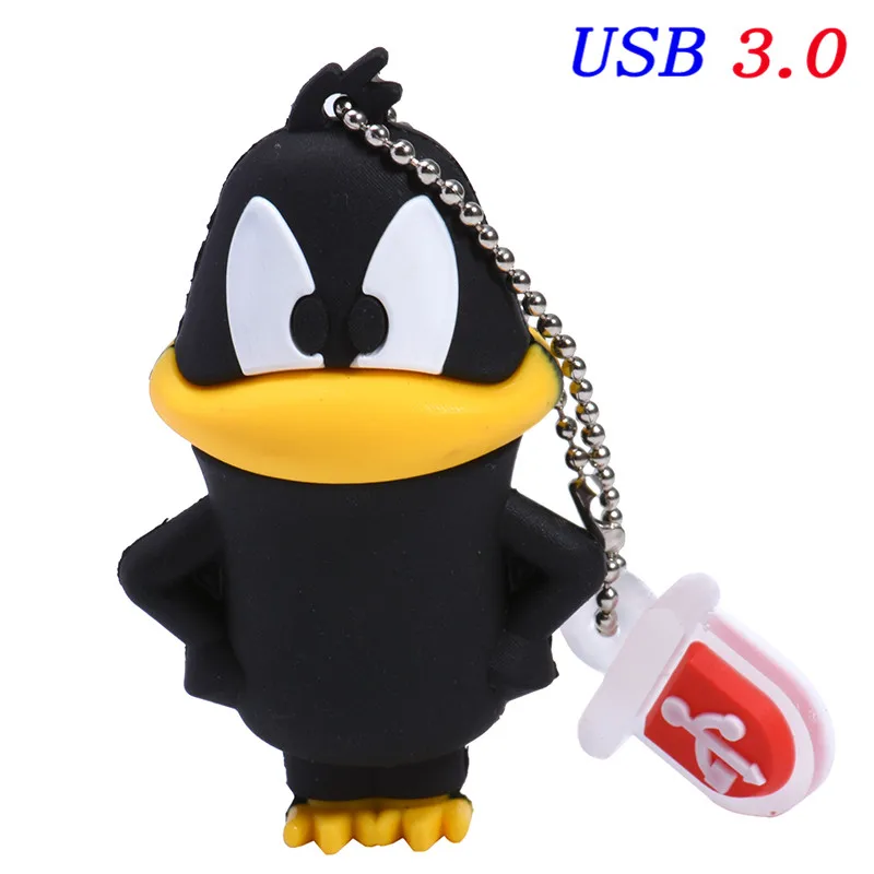 JASTER USB 3,0 Looney ttes usb флеш-накопитель 32 ГБ флеш-накопитель 16 Гб 64 ГБ 4 ГБ жуки кролик Даффи утка мультфильм горячая Распродажа животное ручка-накопитель - Цвет: A