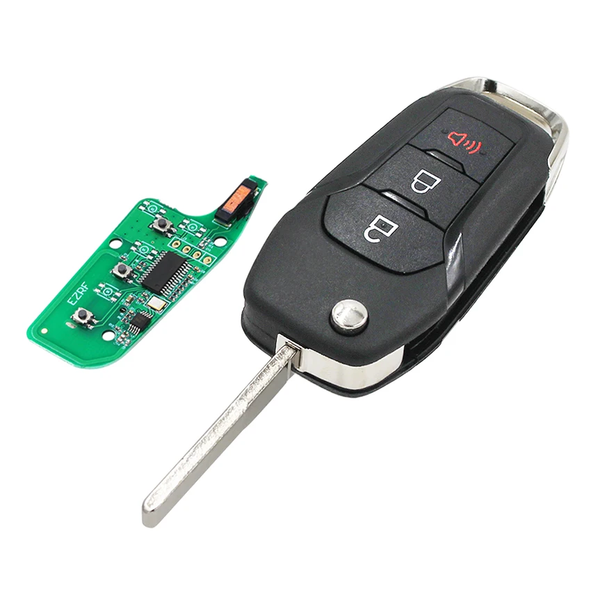 Складной флип 2 + 1/3 кнопка дистанционного ключа автомобиля 315 МГц 4D63 чип HU101 Uncut Blade