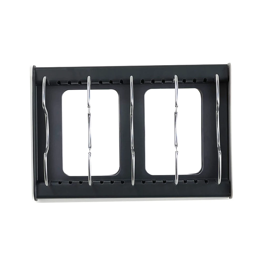 

1PC Free Standing Pot Lid Holder Stainless Steel Storage Rack U Shaped Mouth Multifunction Save Space Kitchen Tool