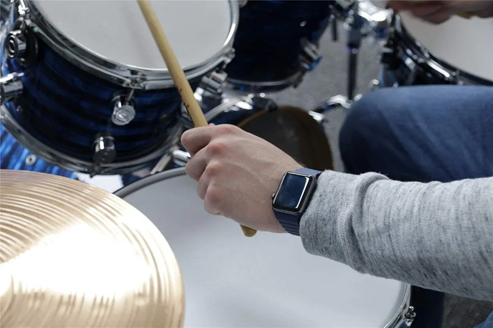 Ремешок из натуральной кожи для Apple Watch 38 мм 40 мм 42 мм 44 мм ремешок для iwatch серии 4 3 2 1 Регулируемый магнитный браслет на запястье