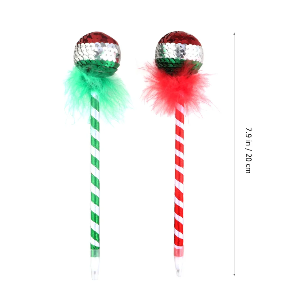 

3Pcs 0.7mm Cartoon Christmas Pen Single Sequined Pen Stationery for Home Office School(Random Color)