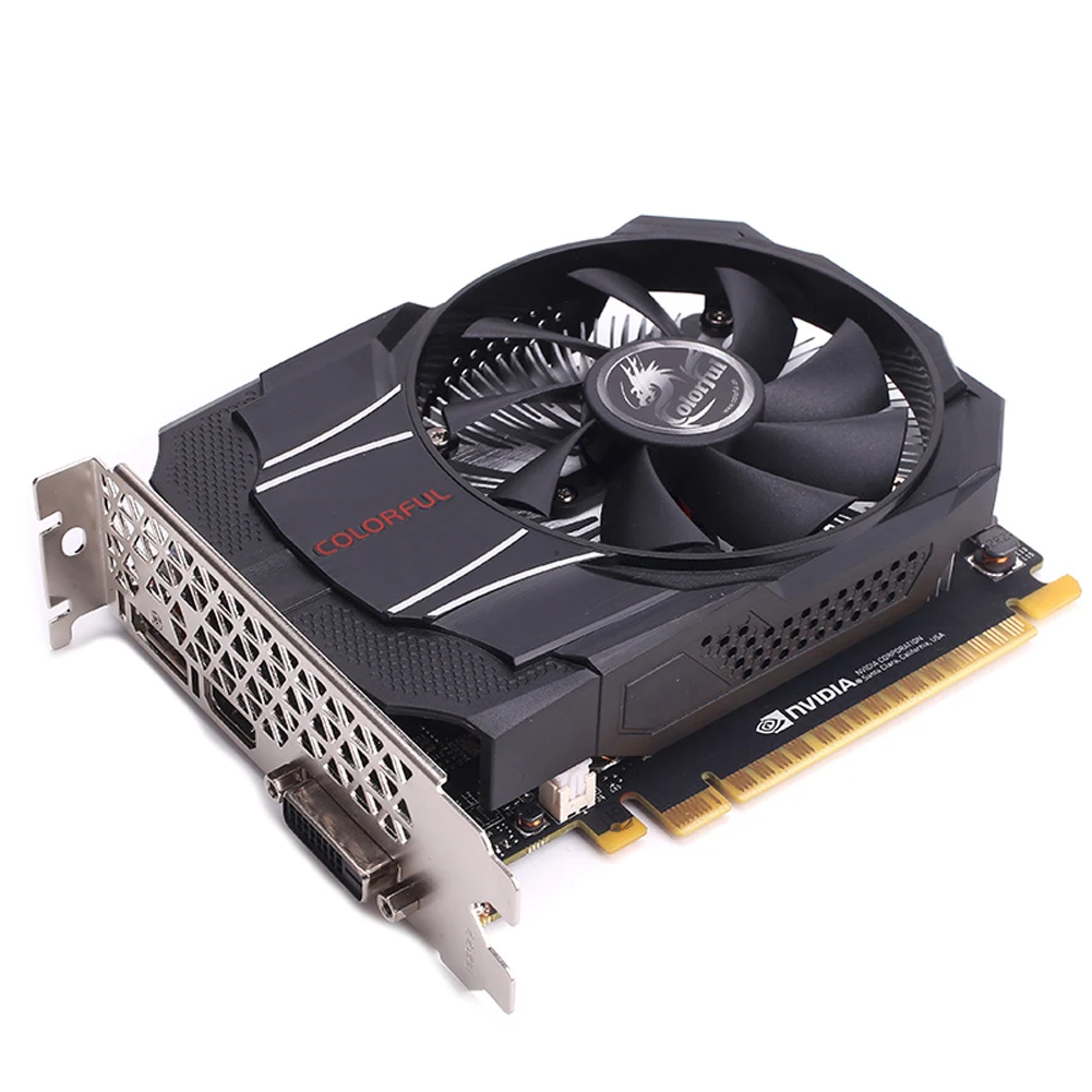 

Colorful GTX1050Ti Mini OC 4G GDDR5 128Bit PCI-E 3.0 Gaming Graphics Video Card with Dual Cooling Fan for NVIDIA