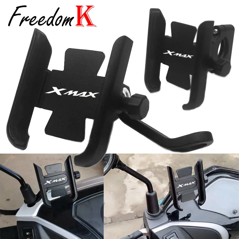For YAMAHA XMAX300 XMAX400 XMAX X-MAX 125 250 300 400 Motorcycle Accessories handlebar Mobile Phone Holder GPS stand bracket