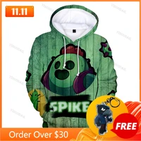 spike wanted 6 to 19 years kids sweatshirt shooting game primo 3d hoodie boys girls max star cartoon tops teen clothes