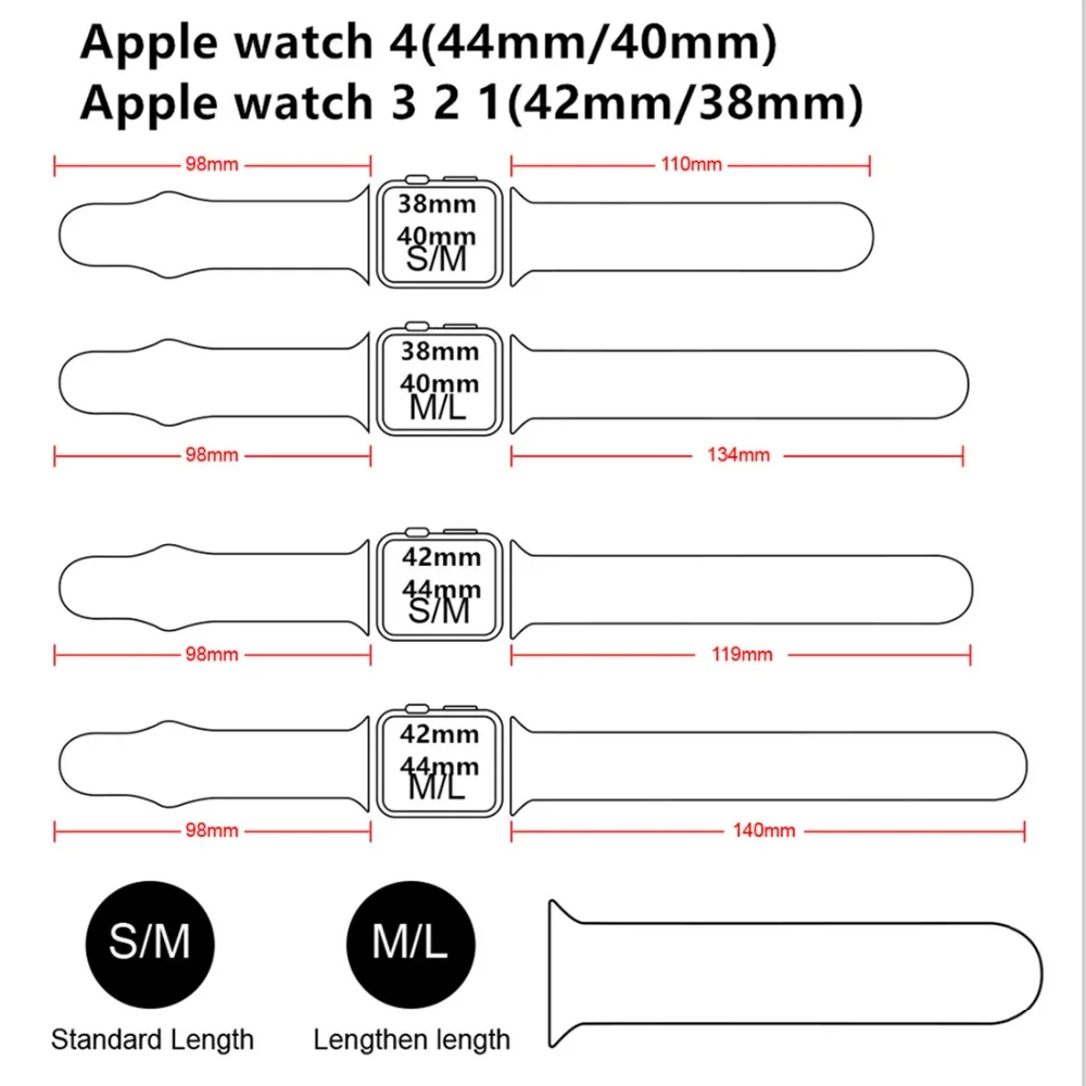 silicone band for apple watch band 44mm 38mm smartwatch accessories bracelet iwatch band 3 4 5 6 se 40mm 42 mm strap free global shipping