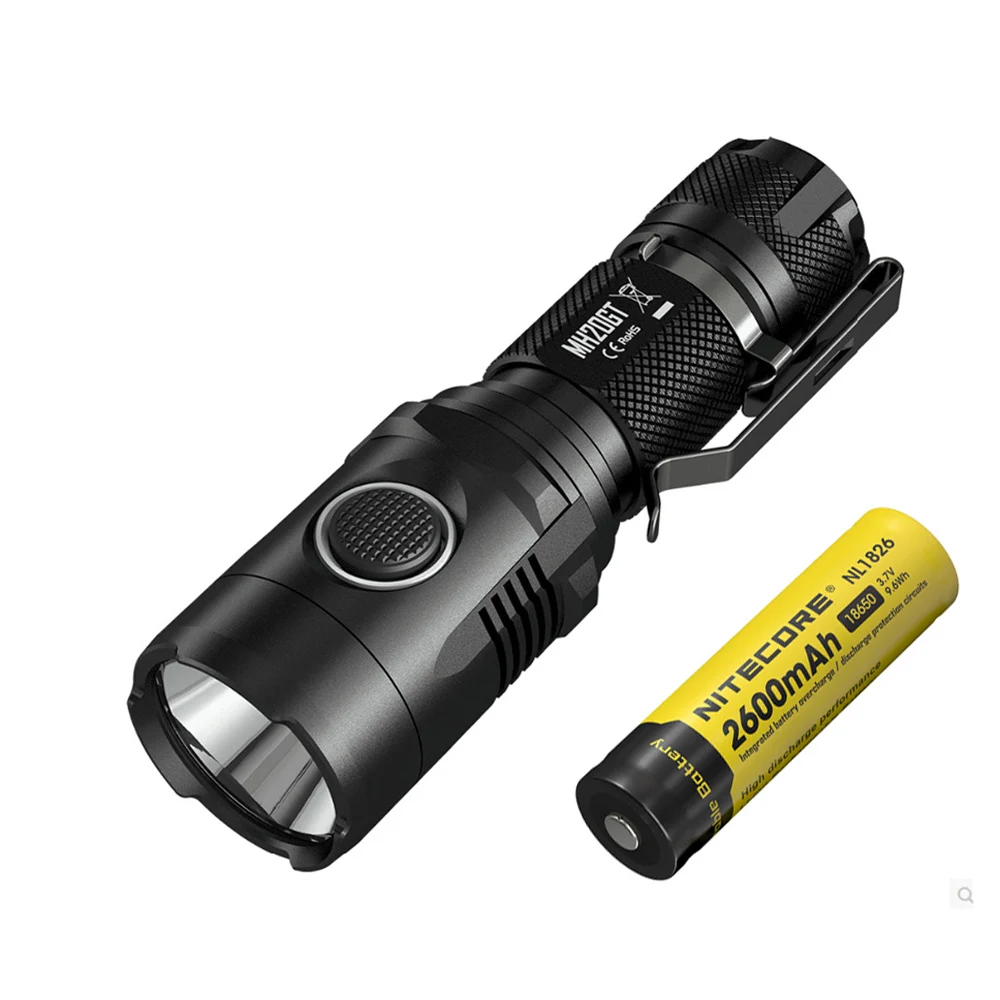 MH20GT NL1826 NITECORE MH20GT USB непосредственно заряжаемый фонарик CREE XP-L HI V3 max 1000 люмен луч бросок 362 м Открытый спортивный факел Ручной - Испускаемый цвет: MH20GT NL1826