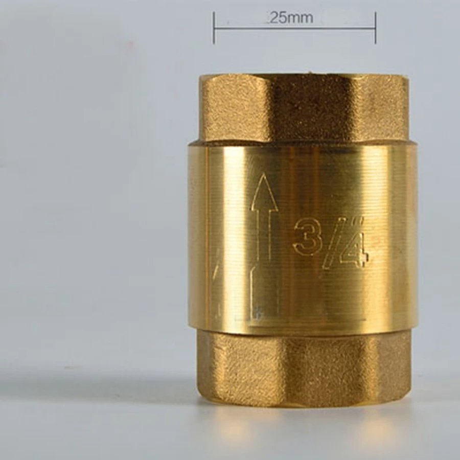 DN20 G3/4 &quotBSPP внутренняя резьба латунный пружинный обратный клапан