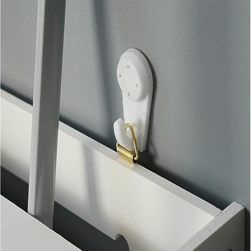 

Perforated Creative Door Metal Hooks Bathroom Rack Wall Sticky Clothes Bag Key Hooks Wall Hanging Coat Hanger
