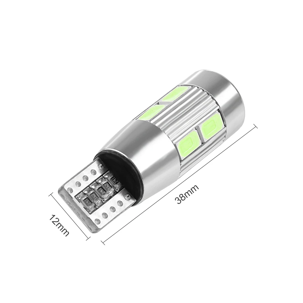 AOSHIKE 2 шт. Автомобильный авто светодиодный T10 Canbus 194 W5W 10 SMD 5630 Светодиодный