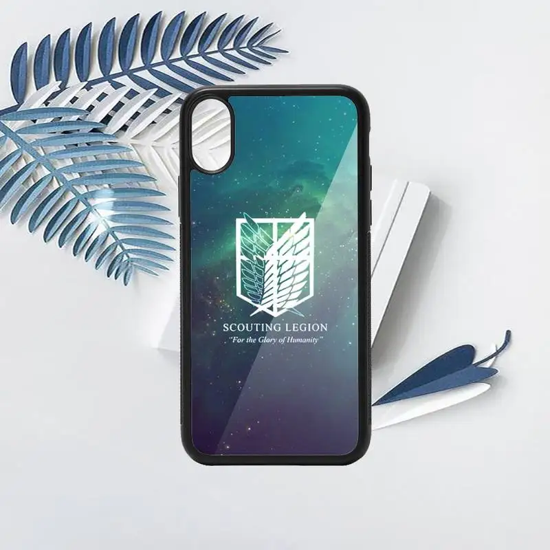 

Attack On Titan Luxury Phone Case coque funda PC for iPhone 11 12 pro XS MAX 8 7 6 6S Plus X 5S SE 2020 XR