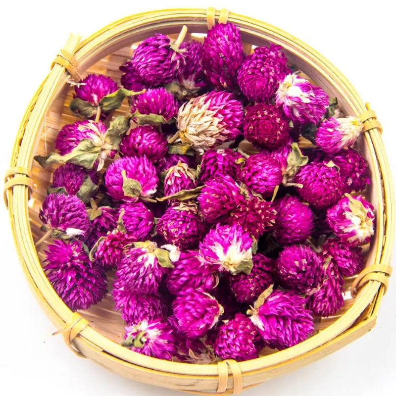 Пурпурные бутоны Gomphrena globosa натуральные сухие цветы прессованные сделай сам