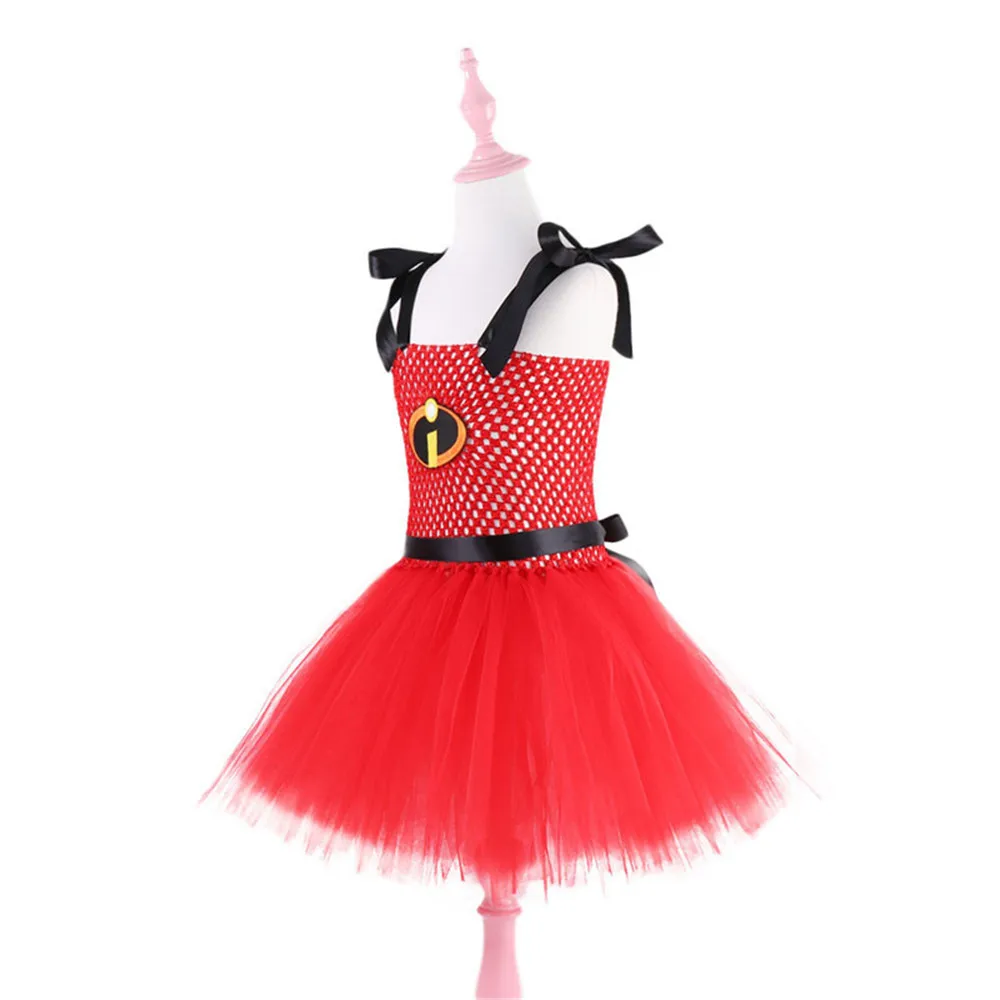 Красные черные необычные вдохновленные Детские праздничные платья платье-пачка