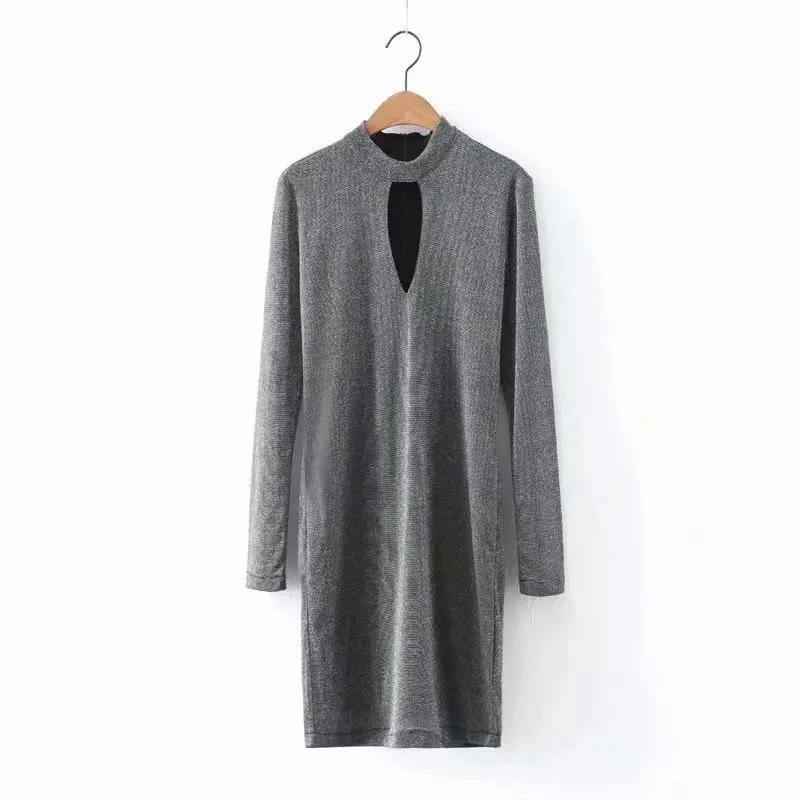 Европейское и американское модное платье с v-образным вырезом XL45-2542Women vestidos de verano