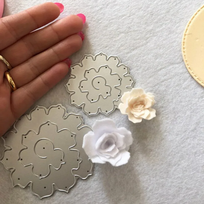 3D розы рамка Ремесло умирает трафарет металлический высекальный набор сделай