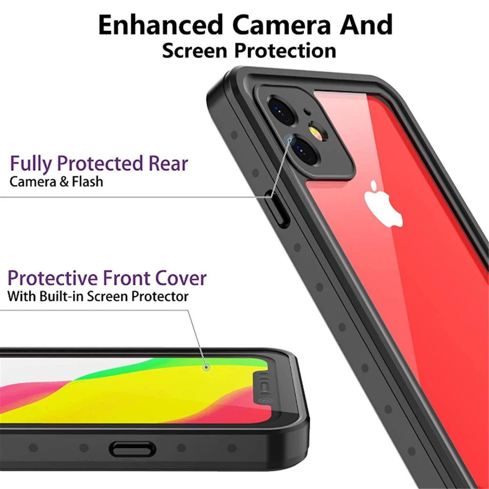 Для спорта на открытом воздухе IP68 Водонепроницаемый чехол для iPhone 11 Pro Чехол