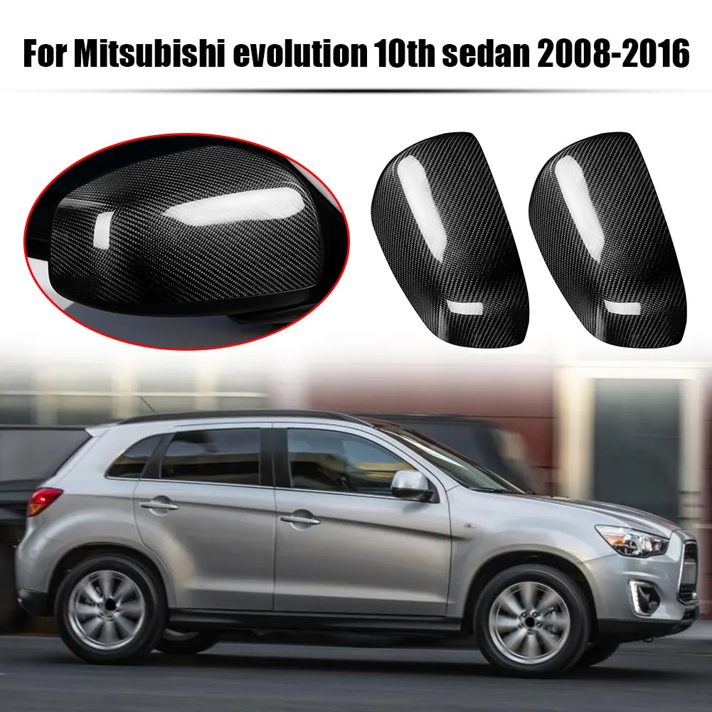 

Carbon Fiber Add-on Wing Door Mirror Caps Car Door Mirror Cap Cover Accessories for Mitsubishi Lancer Evolution 08-16