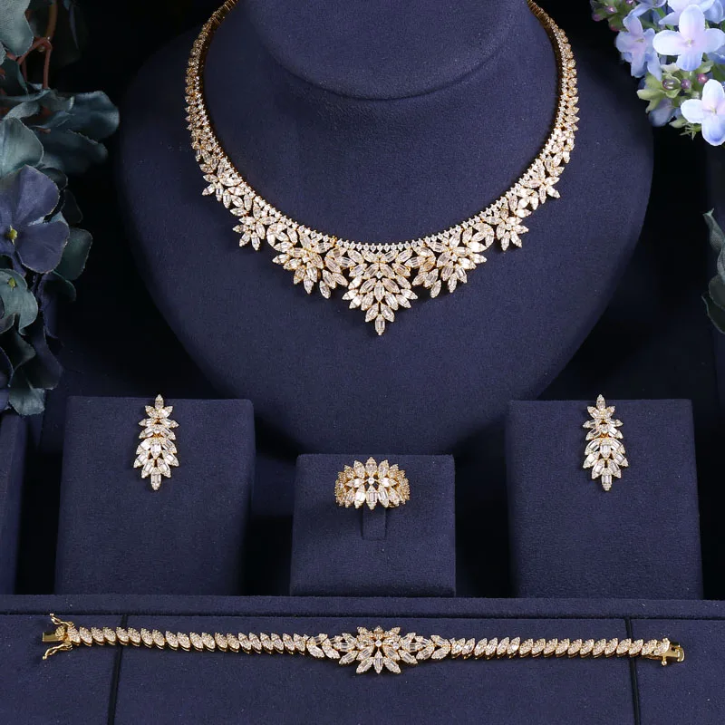 Jankelly Лидер продаж африканские наборы свадебных ювелирных изделий из 4 предметов