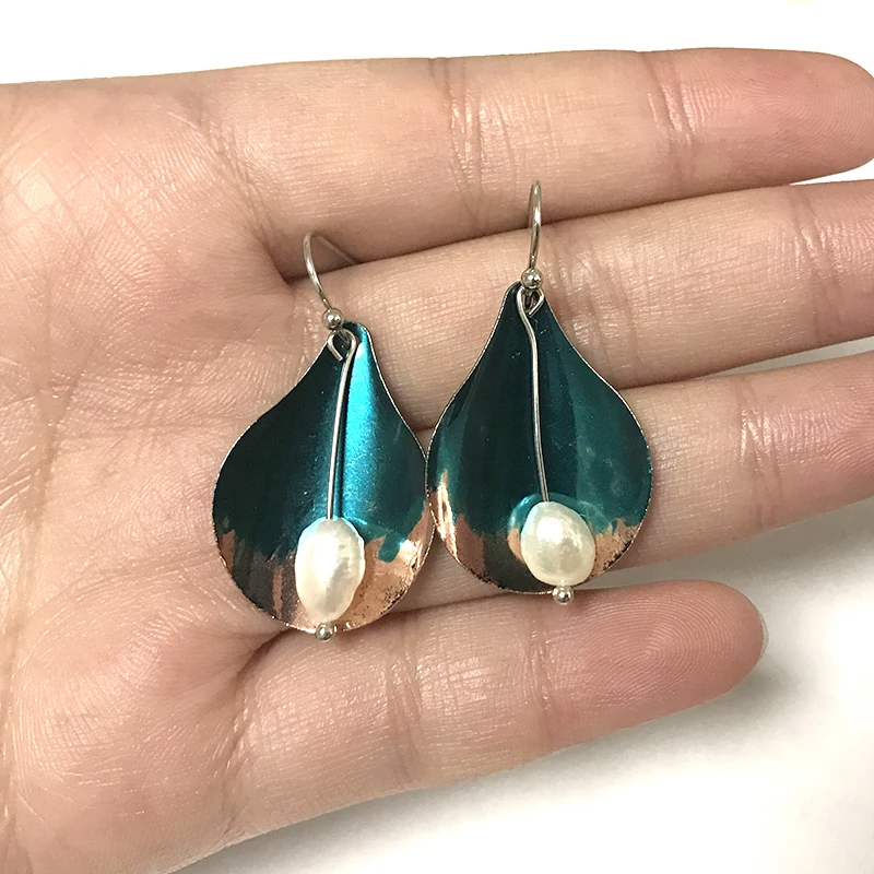 В богемном стиле индийской нации длинные висячие серьги для женщин винтажные