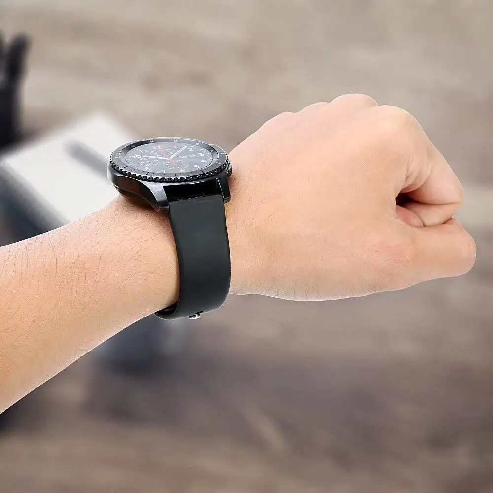 Ремешок силиконовый для смарт-часов TicWatch E 2 C2 Pro 2020 3 GPS E2 S2 18 мм 20 22 | Наручные часы