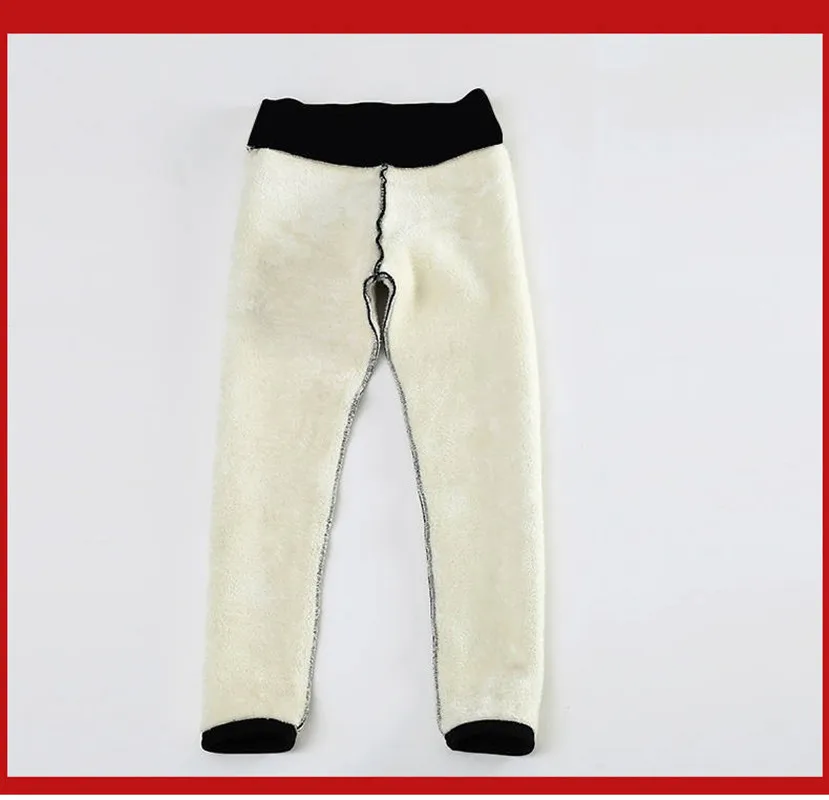 

Winter Warm Pants Plush Padded Kitten Lamb Wool Leggings Women's Autumn Winter High Waist Tights