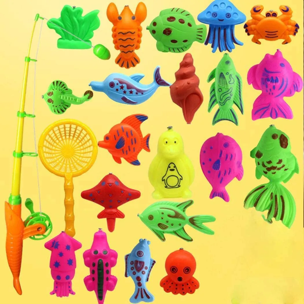 

22 Piece Baby Boys Girls Bathing Toy Fishing Toy Outdoors Indoors Sports Set