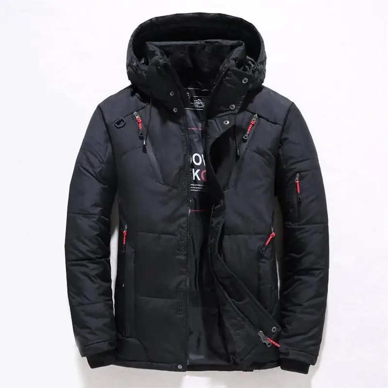 

Winter duck down jacket for men thick warm snow jacket parka for men with windbreaker hood fashion outdoor jacket M-4XL