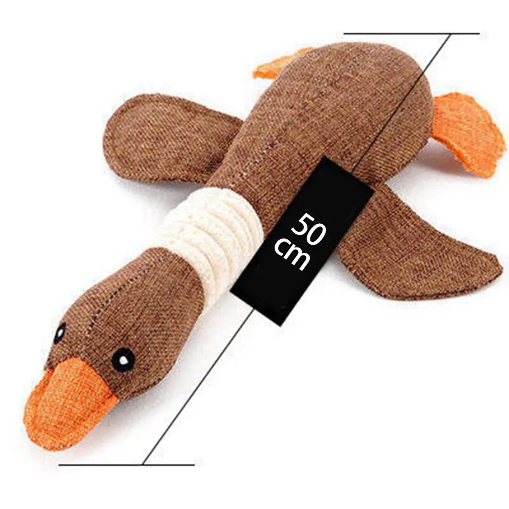

Hoopet Dog Squeak Toys Wild Goose Sounds Toys Plush Animal Squeak Toys Pets Training Supplies Dog Educational Toys 30cm 50cm