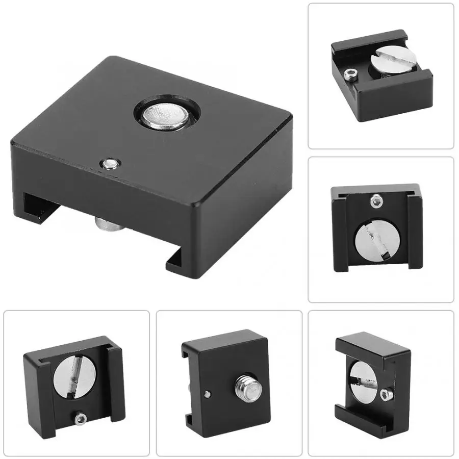 Держатель объектива с резьбой 1/4 дюйма из алюминиевого сплава Холодный башмак