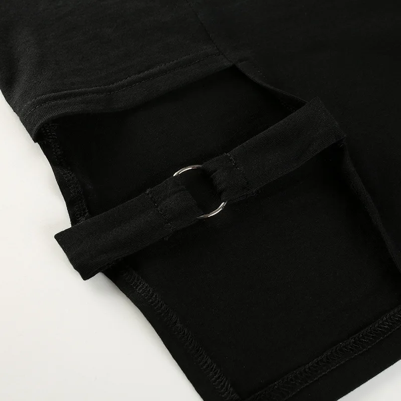 

Woman Dress Sexy Hole Mini Bodycon Dress Fashion O-Neck Short Sleeve Solid Color Button Irregular Sexy Elegant Short Dresses