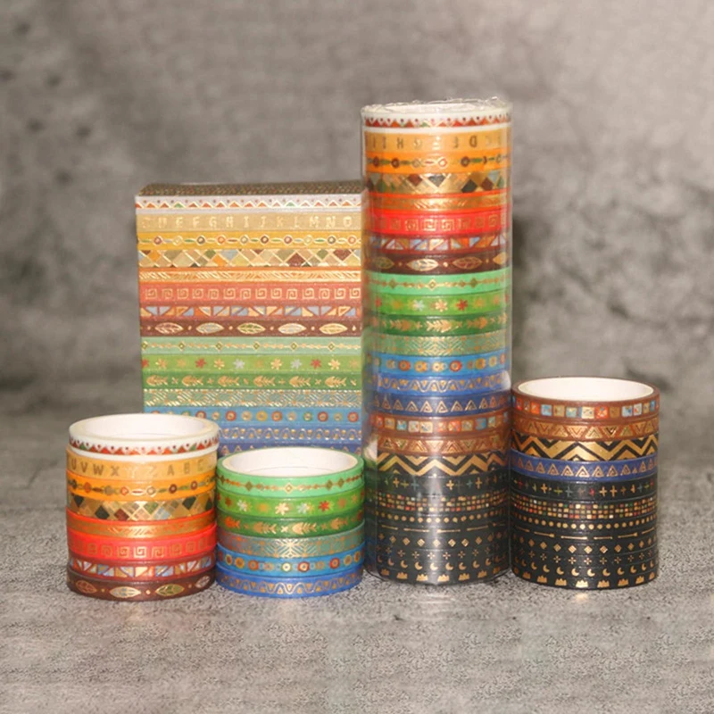 

26 Pcs/set Multi-color Washi Tape Scrapbooking Decorative Adhesive Tapes Paper Stationery Sticker For DIY Scrapbooking Tapes