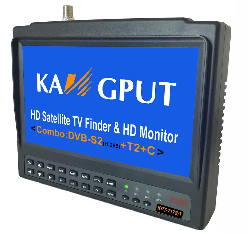 KPT 717ST DVB S2 T/T2 C комбо лучше Satlink 6980 Цифровой спутниковый Finder метр h.265 satlink ws 6933 SATLINK ST
