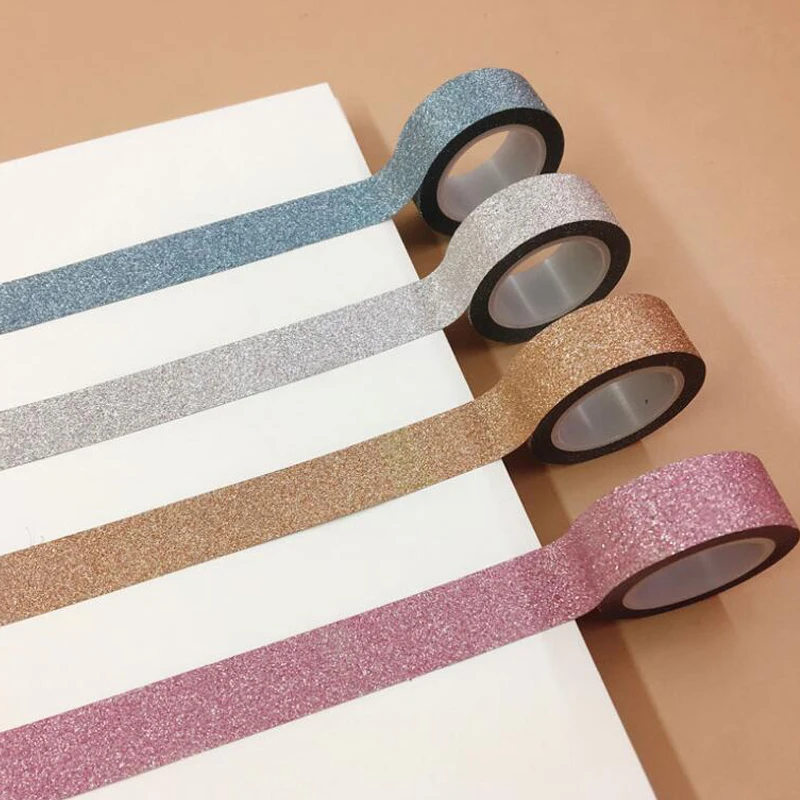 1.5CM Wide Washi Tape Adhesive Tape DIY Scrapbooking Sticker Label Masking Tape Student Stationery Gift