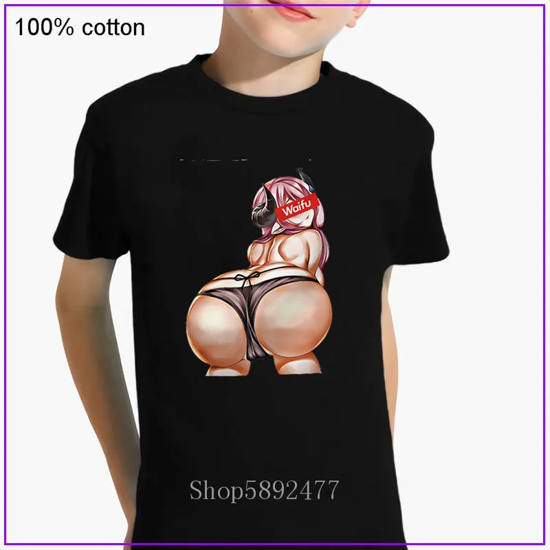 Милая Детская рубашка Waifu Booty Shot She Devil с аниме сенпай вайфу уличная одежда для