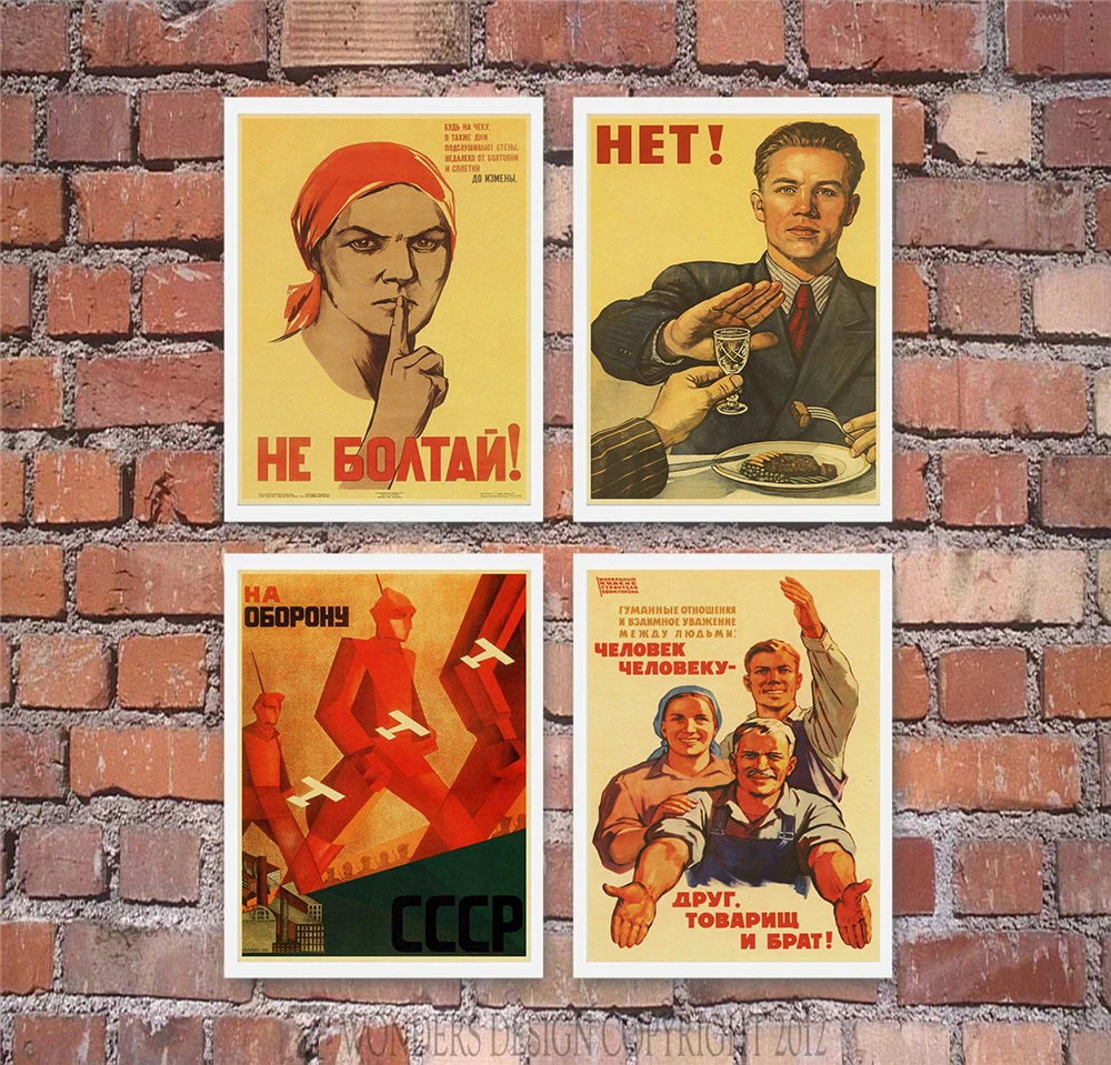 Новый ВИНТАЖНЫЙ ПЛАКАТ Сталина СССР хорошего качества, печатные и плакаты, настенные художественные Ретро Плакаты для домашней комнаты, Наклейки для декора стен