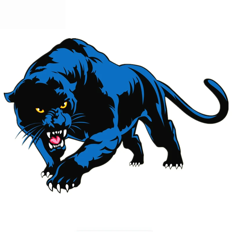 

18cm*13cm Blue Panther Colorful Car Sticker Personalized Decal Laptop Suitcase Truck Motorcycle Auto Accessories PVC