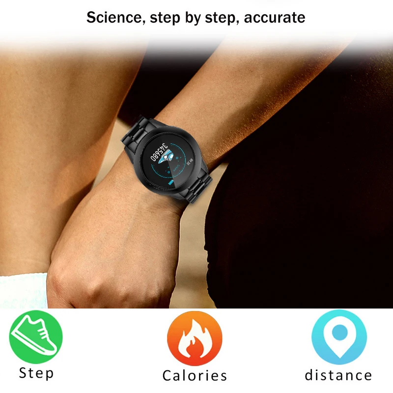 lige new steel smart watch men waterproof sport for iphone heart rate blood pressure call information smartwatch fitness tracker free global shipping