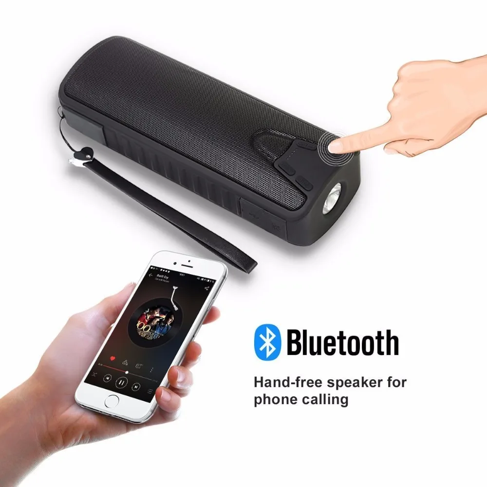 J7 беспроводной динамик Bluetooth V3.0 4000MA power Bank портативный светодиодный Многофункциональный динамик для зарядки