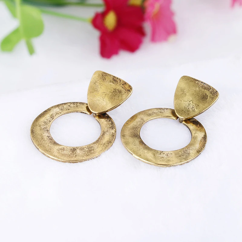 CARTER LISA модные дизайнерские металлические геометрические свисающие серьги