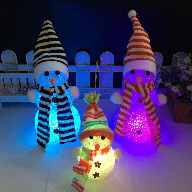 Рождественские украшения для дома рождественской елки светящиеся куклы