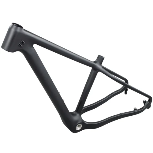 Frame full black T800 карбоновая рама для снежного жира 1-1/8 to1-1/2 коническая рама 31,6 мм Подседельный штырь рама+ вилка ось через заднюю часть и крюк задний обмен - Цвет: Frame full black